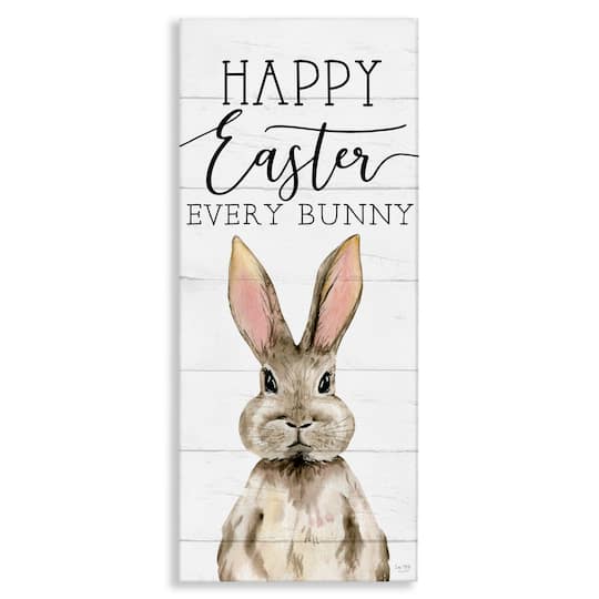 Stupell Industries Happy Easter Every Bunny Canvas Wall Art